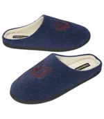 Kapcie męskie - Wygodne kapcie z polarową podszewką Mężczyzna Atlas For Men - Kolor : Granatowy - Rozmiar : 39 - miniaturka - grafika 1