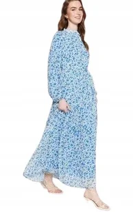 TRENDYOL DŁUGA SUKIENKA Z DŁUGIM RĘKAWEM W NIEBIESKIE KWIATY 40 5AA - Sukienki TRENDYOL DŁUGA SUKIENKA Z DŁUGIM RĘKAWEM W NIEBIESKIE KWIATY 40 5AA - Sukienki - miniaturka - grafika 1