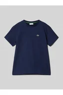 Koszulki i topy damskie - T-shirt z detalem z logo - Lacoste - miniaturka - grafika 1