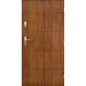 Drzwi zewnętrzne - Sedro Drzwi zewnętrzne stalowe Kordoba złoty dąb 90P - miniaturka - grafika 1