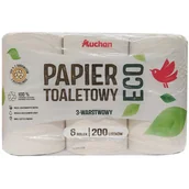 Papier toaletowy - Auchan - ECO Papier toaletowy 3 warstwowy - miniaturka - grafika 1