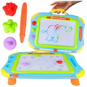 Tablice dla dzieci - Tablica Znikopis Stolik Graficzny 2W1 Dla Dzieci Rysowanie Edukacyjne Z1084 - miniaturka - grafika 1