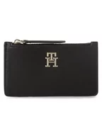 Portfele - Tommy Hilfiger - Damskie etui na karty, czarny - miniaturka - grafika 1