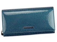 Portfele - Portfel damski skórzany PELLUCCI PT-106 Niebieski - miniaturka - grafika 1