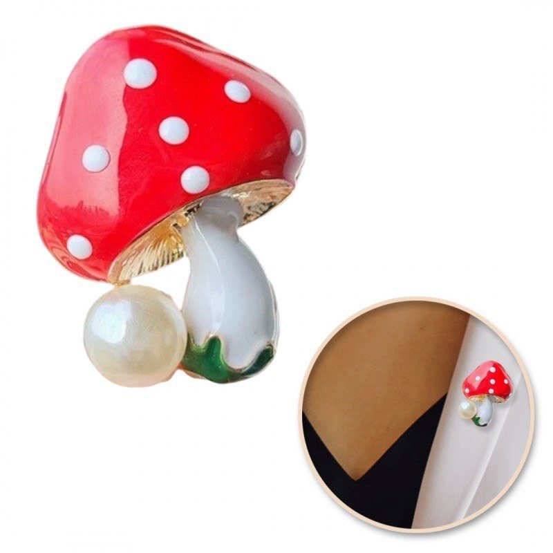 Broszka Ozdobna Grzybek Bz191