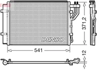 Chłodnice - Chłodnica klimatyzacji DENSO DCN43010 976061P000 z osuszaczem HYUNDAI KIA - miniaturka - grafika 1