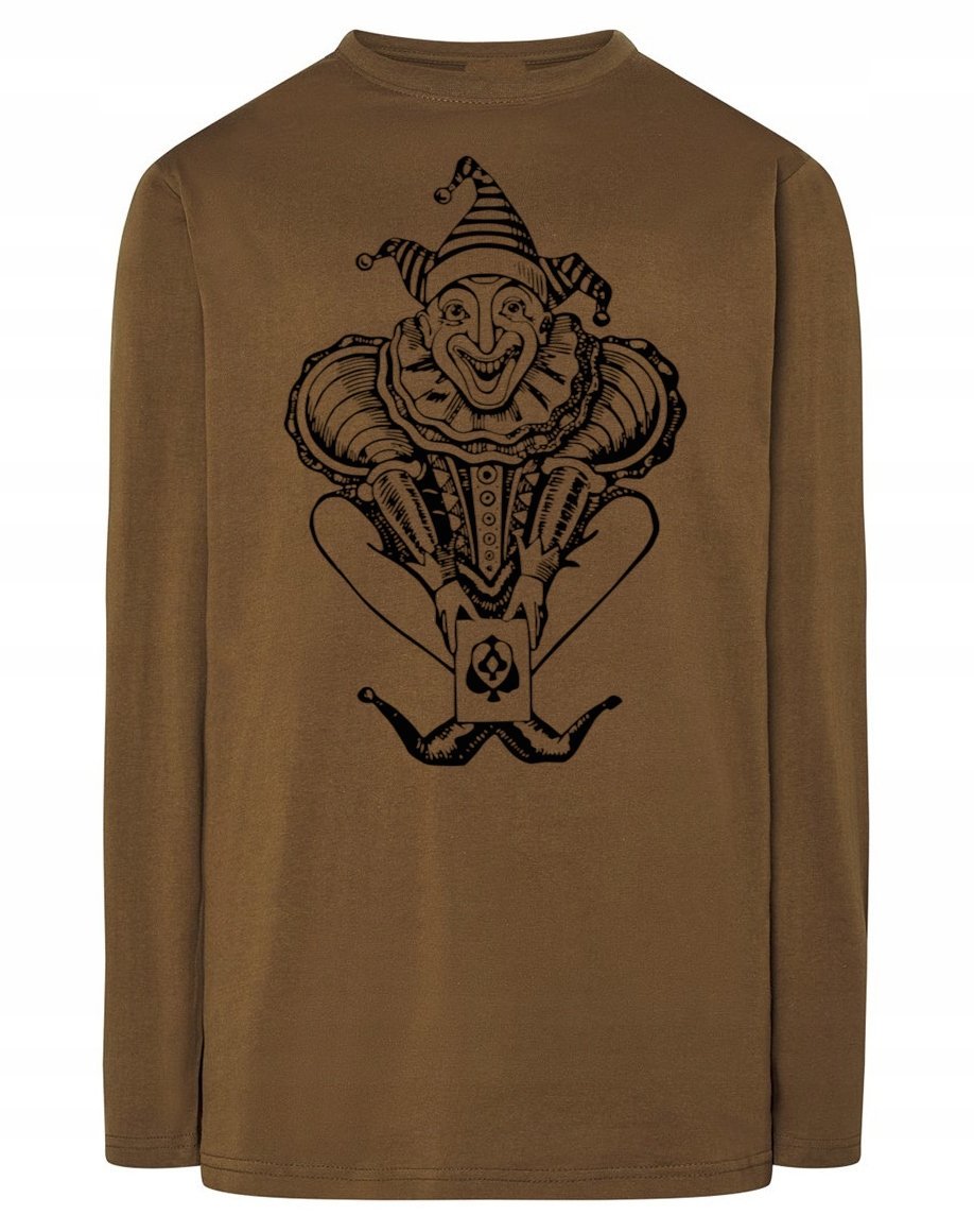Longsleeve męski nadruk KLAUN JOKER r.S