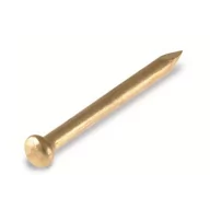 Gwoździe - Gwóźdź 1,2 x 20 mm łeb półokrągły mosiądz - miniaturka - grafika 1