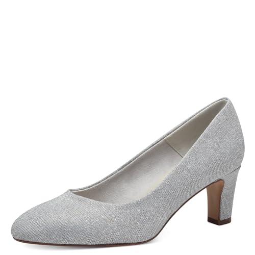 Tamaris Damskie czółenka 1-22418-41, Silver Glam, 42 EU, Silver Glam, 42 EU
