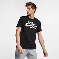 Koszulki męskie - Nike L Koszulka Just Do It AR5006-011 Czarna - miniaturka - grafika 1