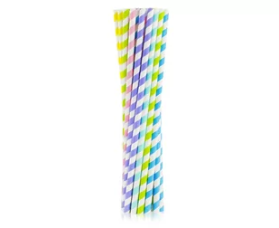 GoDan Słomki papierowe "Shake", kolorowe mix, 25 cm, 200 szt DJ-RPSMKP - Gadżety dla niej i dla niego - miniaturka - grafika 1