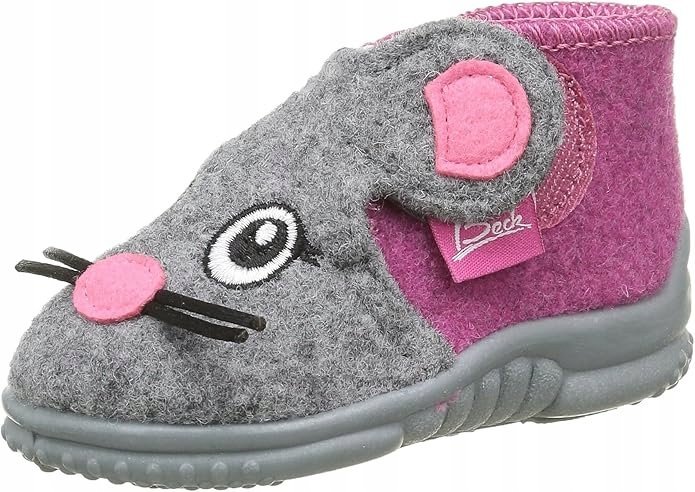 Beck Kapcie Dziecięce Na Rzep Szare Myszka 27 Jrj
