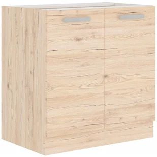 Szafka pod zlewozmywak BERIT – szerokość 80 cm, dąb bordeaux - Szafki kuchenne - miniaturka - grafika 1