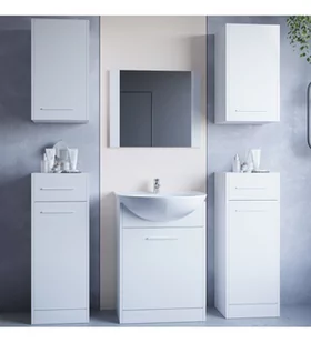 Łazienka NICO MAX biały laminat - Meble łazienkowe - miniaturka - grafika 1