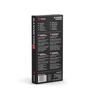 SAVIO CHŁODZENIE DO DYSKÓW M.2 NVME 2280 COOLER AK-60 - Tuning komputera - akcesoria - miniaturka - grafika 7