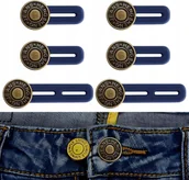 Paski - PRZEDŁUŻACZ DO SPODNI REGULOWANE GUZIKI JEANS ZESTAW 6 SZT - miniaturka - grafika 1