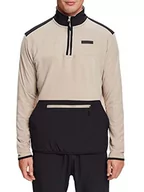 Bluzy męskie - ESPRIT Męska bluza polarowa, beżowa, XL, beżowy, XL - miniaturka - grafika 1