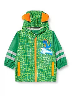 Playshoes Unisex dziecięca kurtka przeciwdeszczowa Dino płaszcz przeciwdeszczowy, zielony, normalny - Kurtki i płaszcze dla chłopców - miniaturka - grafika 1