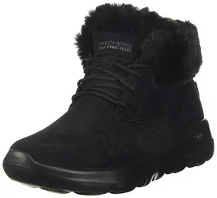 Skechers Damskie buty zimowe 15506, Czarny Black Suede Trim Bbk, 36.5 EU - Śniegowce damskie - miniaturka - grafika 1