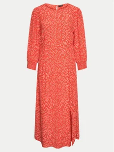 Pieces Sukienka letnia Sui 17149330 Czerwony Regular Fit - Sukienki - miniaturka - grafika 1