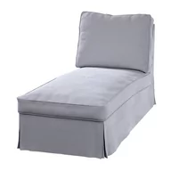 Meble modułowe i akcesoria - Dekoria Pokrowiec na szezlong leżankę Ektorp wolnostojący prosty tył srebrzysty szary 63 x 166 x 73 cm Velvet 1004-704-24 - miniaturka - grafika 1