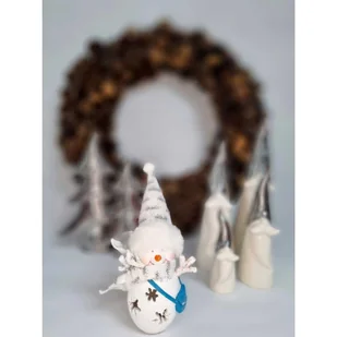 FIGURKA BAŁWANEK LED  7x6x16CM - Ozdoby bożonarodzeniowe - miniaturka - grafika 5