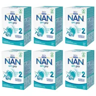 Mleko modyfikowane - Nestle Nan Optipro 2 Mleko następne dla niemowląt po 6 miesiącu Zgrzewka 6 x 650 g - jedzenie - miniaturka - grafika 1