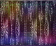 Oświetlenie świąteczne - Kurtyna 300 LED 3x3 m kolorowa z pilotem i programatorem IP44 - miniaturka - grafika 1