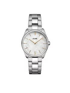 Zegarek Cluse Zegarek CW11211 Steel White Pearl/Silver - - Zegarki damskie - miniaturka - grafika 1