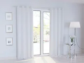 Zasłony - Zasłona 140 x 250 Blackout Przelotki Hold Biały - miniaturka - grafika 1