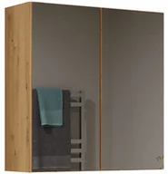 Szafki łazienkowe - Lustrzana szafka nad umywalkę dąb artisan A9-B82 - miniaturka - grafika 1