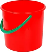 Pojemniki przemysłowe - Artech Okrągły pojemnik plastikowy bez pokrywy 15l czerwony - miniaturka - grafika 1