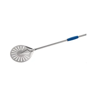 Gi.Metal Łopata do pizzy Ø23 cm perforowana uchwyt: 120 cm stal nierdzewna - Akcesoria gastronomiczne - miniaturka - grafika 1