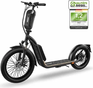 Hulajnoga elektryczna z homologacją drogową - XI-1200-S - LongRange 20Ah, hulajnoga elektryczna z homologacją ABE, eKFV, składana hulajnoga elektryczna, hulajnoga EScooter - czarna - Hulajnogi elektryczne - miniaturka - grafika 1