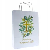 Akcesoria do pakowania - torba na prezent PIERWSZA KOMUNIA Święta nadruk x1 - miniaturka - grafika 1
