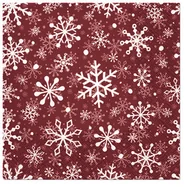 Pozostałe akcesoria świąteczne - Art-Pol Pl Serwetki Christmas Snowflakes Red 141425 - miniaturka - grafika 1