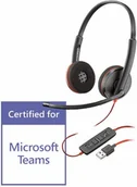 Słuchawki - Plantronics Blackwire C3220 USB-A - miniaturka - grafika 1
