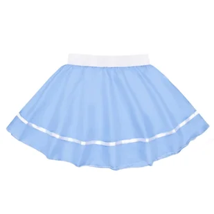 SPÓDNICZKA BŁĘKITNA XS - Sukienki i spódniczki dla dziewczynek - miniaturka - grafika 1