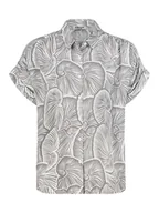 Bluzki damskie - Sublevel Bluzka w kolorze szaro-białym - miniaturka - grafika 1