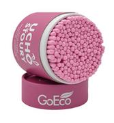Waciki, płatki i patyczki kosmetyczne - Patyczki kosmetyczne GoEco Różowe 200szt - miniaturka - grafika 1