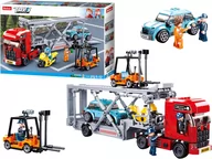 Klocki - SLUBAN Town CITY KLOCKI CIĘŻARÓWKA Laweta Auto WÓZEK WIDŁOWY 542 el. B0880 - miniaturka - grafika 1