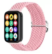 Akcesoria do smartwatchy - Opaska pasek bransoletka NYLON LOOP Xiaomi Mi Band 8 PRO / Redmi Watch 4 pudrowy - miniaturka - grafika 1