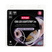 Taśmy LED - Taśma LED COB 3m z zasilaczem barwa neutralna IP20 - miniaturka - grafika 1