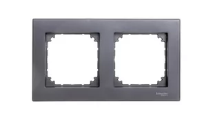 Schneider MERTEN RAMKA DWUKROTNA M-PLAN ANTRACYT SYSTEM M MERTEN MTN486214 - Klawisze i ramki - miniaturka - grafika 1