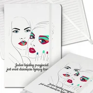 Notesy i bloczki - Notes Biały A5 Bullet Journal PRZYJACIEL Różne Wz - miniaturka - grafika 1