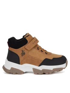 U.S. Polo Assn. Trzewiki KASPER001K/DY1 Brązowy - Buty dla chłopców - miniaturka - grafika 1