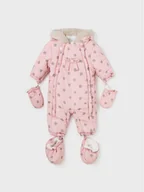 Kombinezony dla dzieci - Mayoral Kombinezon zimowy 2.664 Różowy Regular Fit - miniaturka - grafika 1