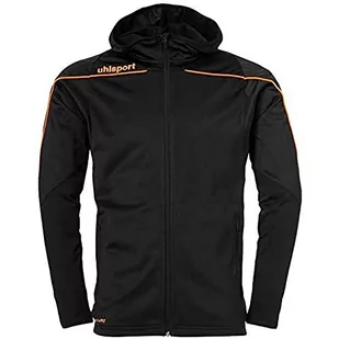 Uhlsport Stream 22 Track Hood kurtka dziecięca czarny czarny/pomara?czowy fluorescencyjny 164 - Kurtki i płaszcze dla chłopców - miniaturka - grafika 1