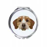 Lusterka do makijażu - Basset bretoński Lusterko Pies geometryczny - miniaturka - grafika 1