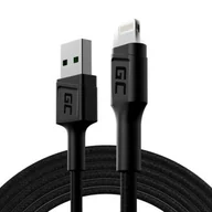 Kable USB - Green Cell Green Cell Ray USB Lightning 2m z białym podświetleniem LED KABGC12 - miniaturka - grafika 1